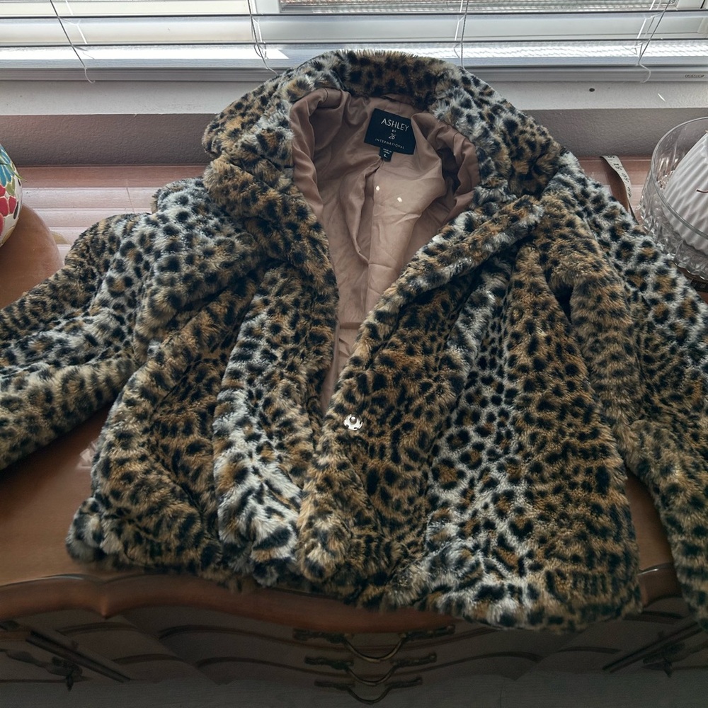 Leopard fur coat